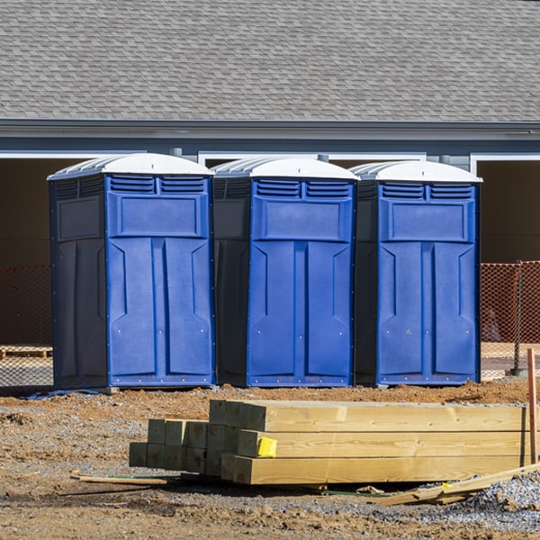 how can i report damages or issues with the portable toilets during my rental period in Gackle